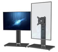 Hemudu 2 Paquete Soporte Vertical Monitor, Pie para Pantalla Ordenador LCD para Pantalla de 13 a 32 Pulgadas con Giro, Altura Ajustable, Rotación, Elevador Pantalla Ordenador de hasta 35 kg