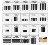 Hemudu El kit de accesorios de instalación universal de TV incluye tornillos y espaciadores para la mayoría de televisores de hasta 80 pulgadas HTA001