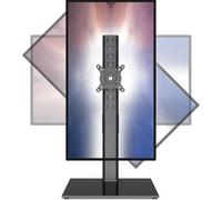 Hemudu Soporte de Pie para TV de 27-43 Pulgadas, Monitor y Pantalla Curvada, con Base de Vidrio Templado para Ordenador Sobremesa