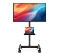 HEMUDU Soporte TV con Ruedas 13-50" LCD-LED/Curvas, 20 kg | Soporte pie TV con Ruedas Ajustable | Soporte Television pie HT2007TBM VESA 200x200