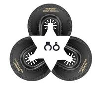 HEMUNC Multitool,Hojas de sierra para juntas de azulejos (1/16, 3 piezas, carburo de tungsteno para separar juntas de baldosas, adhesivo para baldosas, fresado en yeso/hormigón gaseoso