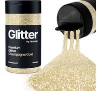 Hemway Champagne Oro Brillo Ultrafine 130g/4.6oz Lentejuelas En Escamas De Purpurina Para Manualidades De Resina Metálica En Polvo Para Vasos De Epoxi, Festival De Arte