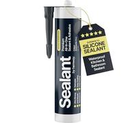 Hemway Sellador y Adhesivo para Cocina y Baño Gris Antracita 300 ml
