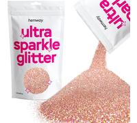 Hemway ultra brillo de la chispa de oro rosa holográfica 100 g / 0,35 oz multiusos de la resina de epoxy Arts & Crafts cosmético seguro Cara Cuerpo Cabello bodas de uñas