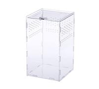 HENANX Caja de alimentación para cría de terrario portátil, hábitat transparente para 4 personas