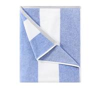 HENBAY Toalla de Playa esponjosa de Gran tamaño, Toalla de Piscina de algodón de Felpa Gruesa de 70 x 35 Pulgadas, Toalla de Piscina de algodón a Rayas Azules, Toalla de cabaña de natación de Secado