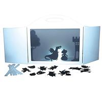 HenBea 1065 - Teatrillo de Sombras, Juego Infantil Teatro de Marionetas, Escenario con Juegos de Sombras y luz, Figuras o Titeres, Sombras Chinescas