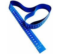 HenBea 984 - Cinta METRICA de Goma, hasta 100 centímetros (1 Metro), Fondo Azul Oscuro con Números Blancos (Pack de 10 Unidades)