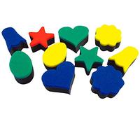 Henbea Esponjas para Estampar, esponjas para Imprimir, de Colores de Doble Densidad para Pintar Mesa de Luz Montessori, Formas Varias, Bolsa 10 uds, (1038)