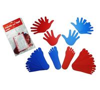 Henbea Manos Y Pies Plantillas Plástico Flexible Lavable Para Niños Juguetes Educativos Motricidad Ideal Recorridos Juegos De Pisar Pintar Aprender Formas Colores Perfecto Escuelas Guarderías (736)