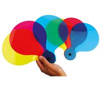 HenBea - Palas de colores (pack de 6 unidades) (934) t, Magenta/Cyan/Amarillo