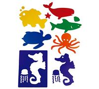 HenBea- plantillas con formas de animales del mar, Multicolor (834) , color/modelo surtido