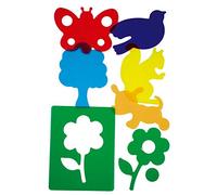 HenBea - Plantillas parque con Varios colores traslúcidas (912)