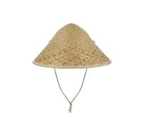 HENBRANDT 1 sombrero de paja cónico asiático para adultos, estilo oriental tradicional, protección solar, accesorio de disfraz para festivales, fiestas, eventos culturales, celebraciones temáticas