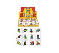 Henbrandt 24 tatuajes de superhéroes para niños, multicolor