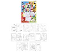 HENBRANDT 48 mini libros de rompecabezas súper divertidos para niños, tamaño A6, libro de actividades para colorear, búsqueda de palabras, regalos de fiesta, relleno de calcetines, libros de colorear