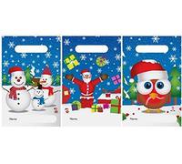 Henbrandt 6 x Fiesta de Navidad Bolsas: Padre Navidad, Robin, muñecos de Nieve