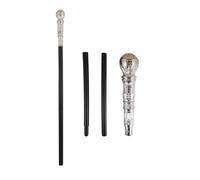 Henbrandt Bastón de proxeneta con parte superior plateada