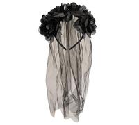 Henbrandt Velo de novia Blue Banana florido Negro