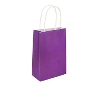 HENBRANDT Bolsa de fiesta con asas, paquete de 6 (morado)