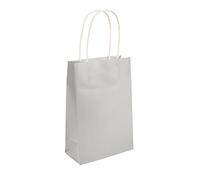 HENBRANDT Bolsa de fiesta con asas, paquete de 6 (plata)