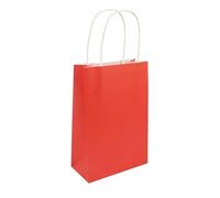 HENBRANDT Bolsa de fiesta con asas, paquete de 6 (rojo)