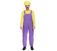 Henbrandt Disfraz Adulto Súper Trabajador Amarillo