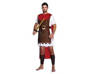 HENBRANDT Disfraz de General romano para hombre, talla XL, de luchador espartano, gladiador romano, centurión, cosplay, histórico, talla única, extragrande