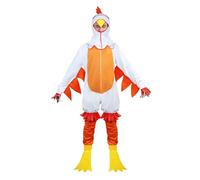 HENBRANDT Disfraz de pollo para adultos, divertido disfraz de animal de granja para fiestas, festivales, Halloween y eventos de comedia, unisex, talla única