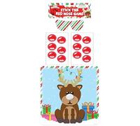 HENBRANDT Juego de 14 Piezas para Fiesta de Navidad - Rudolph y Juegos Festivos Familiares - Relleno de Calcetines y Actividades para Niños y Niñas