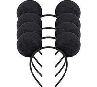 HENBRANDT Juego de 4 orejas negras de Mickey Mouse para adultos/niños, disfraz de disfraz para la cabeza, accesorio de decoración de fiesta, regalo