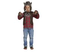 HENBRANDT Niños Halloween Hombre Lobo Disfraz 7-9 años (Mediano)