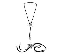 HENBRANDT Paquete individual de collar con insignia de sheriff para fiestas de disfraces de vaquero del salvaje oeste, accesorio de estrella plateada para niños, adultos, niños y niñas, insignia de
