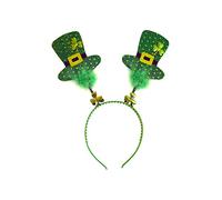 HENBRANDT San Patricio Día Irish Shamrock Wiggly Mini Top Hat Headband