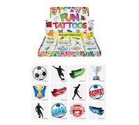 HENBRANDT Tatuajes de fútbol - 3 Pack = 36 tatuajes - Transferencias temporales