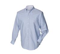 Henbury - Camisa Clásico manga larga Modelo Oxford Work hombre caballero