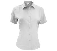 Henbury- Camisa de trabajo de manga corta transpirable antibacterias para mujer