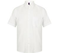 Henbury - Camisa Transpirable trabajar manga corta accion anti-bacterial Hombre