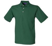Henbury clásico polo de pique de algodón con cuello alto h100 - casual unisex