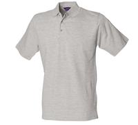 Henbury clásico polo de pique de algodón con cuello alto h100 - casual unisex