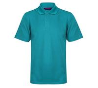 Henbury Coolplus Wicking - Polo de piqué, color fantasía (Bright Jade), XX-Large