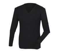 Henbury - Jersey / Sweater cuello pico acrilico tacto cachemira hombre caballero