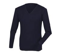 Henbury Jersey / Sweater cuello pico acrilico tacto cachemira hombre (RW2702)
