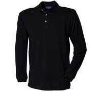 Henbury Polo de Pique de Manga Larga para Hombre (PC5892)