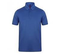 Henbury Polo Elástico de Microfibra Piqué Para Hombre (L/Azul)