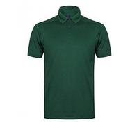 Henbury Polo Elástico de Microfibra Piqué Para Hombre (L/Verde Botella)