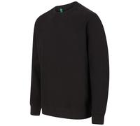 Henbury sudadera sostenible de unisex h840-negro cuello hecho de material recicl