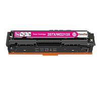 HenceButy con chip 207X W2213X Magenta Toner Compatible para HP 207A W2213A Cartucho de tóner Reemplazo para Color LaserJet Pro MFP M283fdw M282nw M283fdn M255dw M255nw M283 M282 M255 Impresora