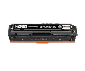 HenceBuy 207A Negro Toner con Chip Compatible con HP 207A W2210A Cartucho de Tóner para HP Color LaserJet Pro MFP M283fdw M282nw M255dw M283 M283fdn M255nw M282 207X W2210X (1 Negro)