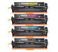 HenceBuy 219A (con chip) Compatible con HP 219A 219X Tóner para HP Color Laserjet Pro MFP 3302FDWG 3302SDWG 3302FDNG 3302FDW 3302SDW 3302FDN 3202DN 3202DW W2190A W2191A W2192A 2193A Paquete de 4